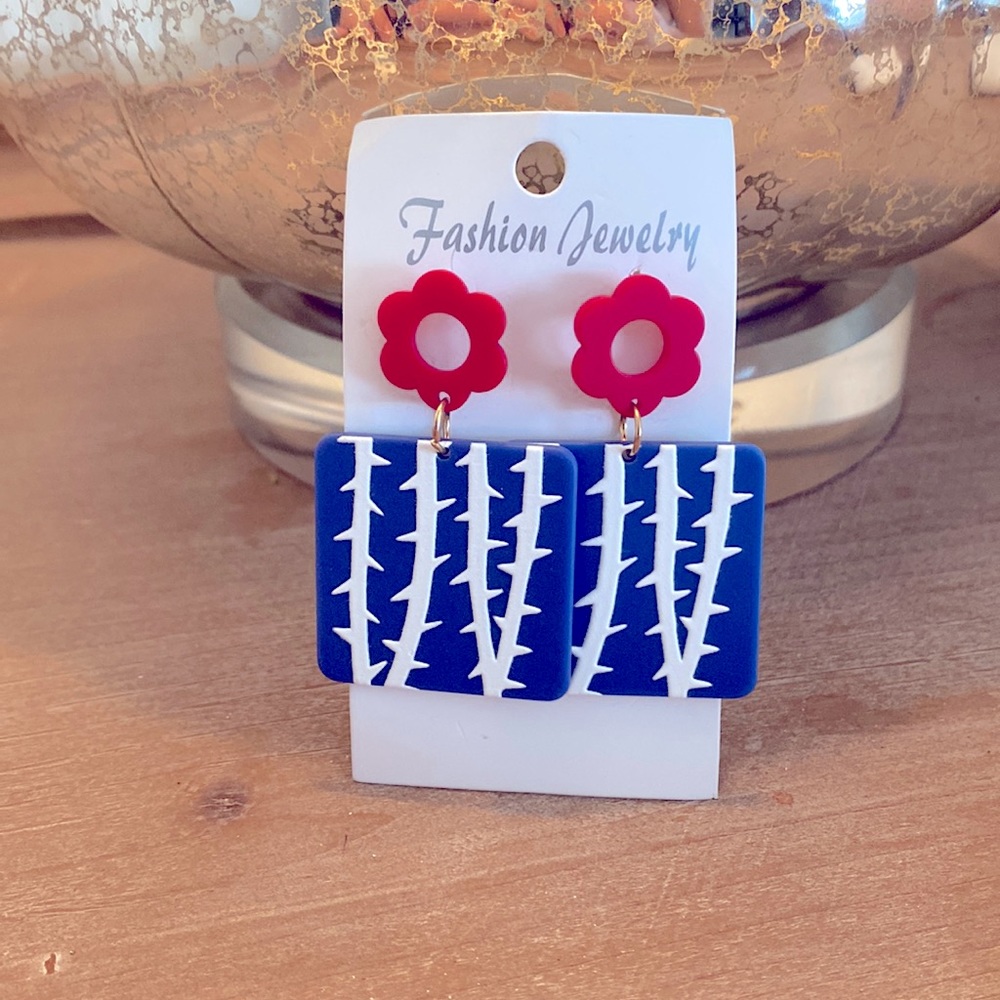 Resign drop earrings